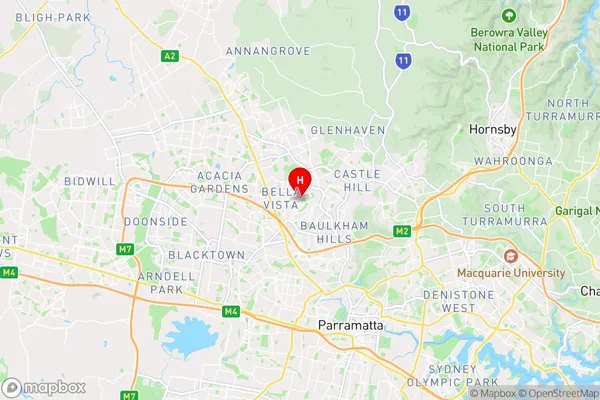 Crestwood,New South Wales Area Map