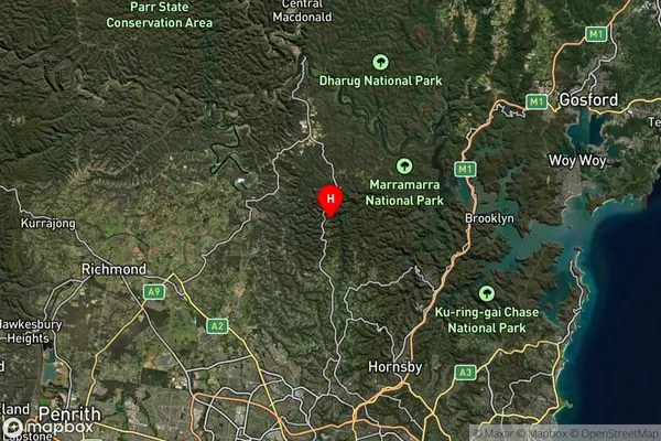 Forest Glen,New South Wales Satellite Map