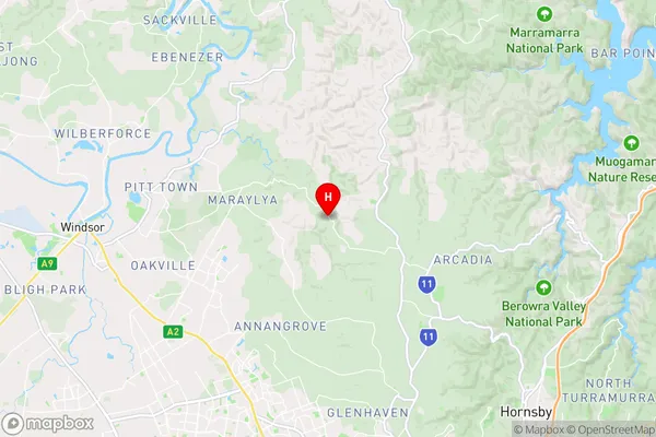 Hillside,New South Wales Area Map