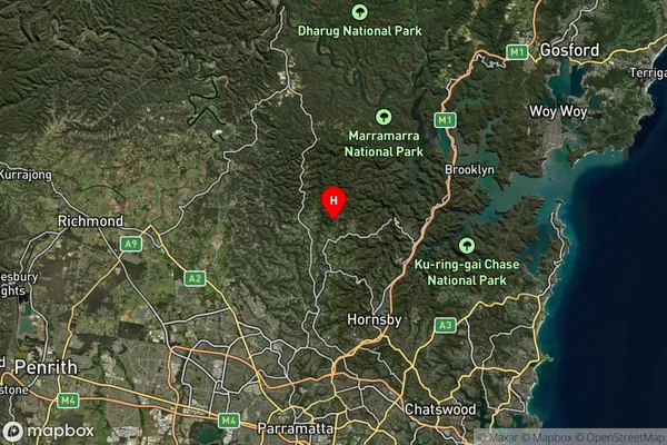 Fiddletown,New South Wales Satellite Map