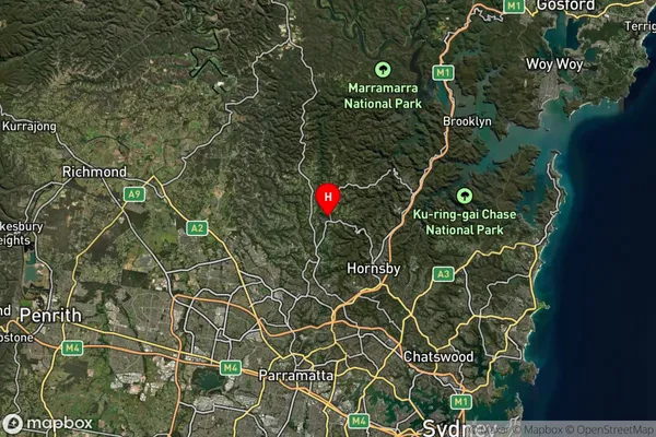 Galston,New South Wales Satellite Map