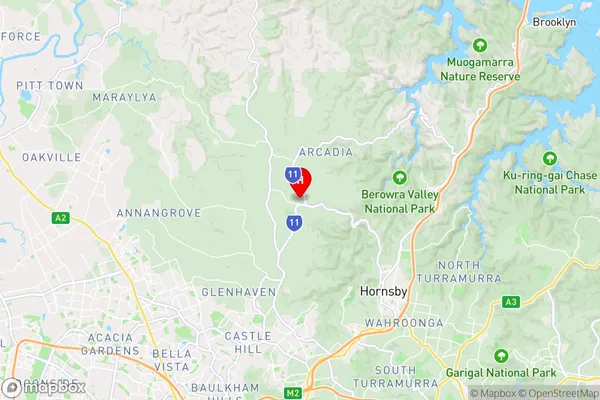 Galston,New South Wales Area Map