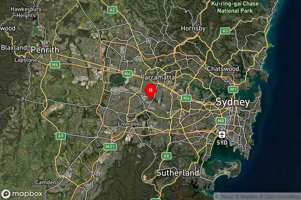 Old Guildford,New South Wales Satellite Map