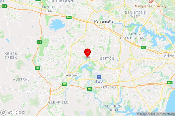 Carramar,New South Wales Area Map