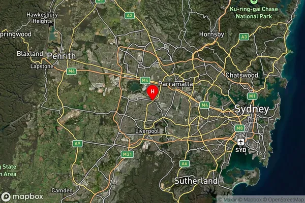 Smithfield,New South Wales Satellite Map