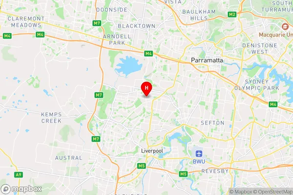 Smithfield West,New South Wales Area Map