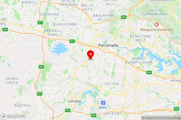 Woodpark,New South Wales Area Map