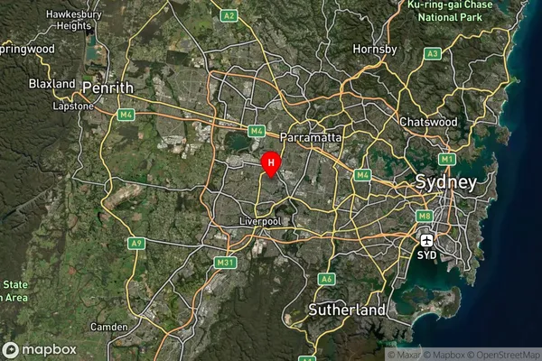 Fairfield Heights,New South Wales Satellite Map