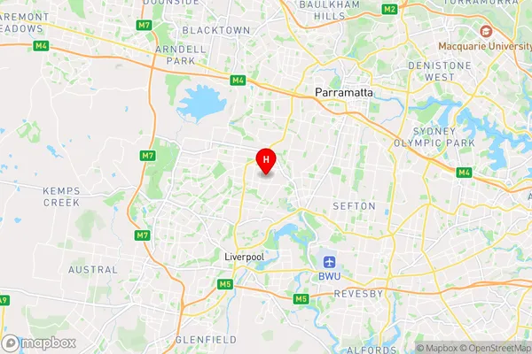 Fairfield Heights,New South Wales Area Map