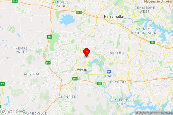 Cabramatta,New South Wales Area Map