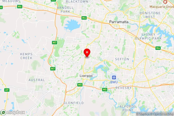 Canley Heights,New South Wales Area Map