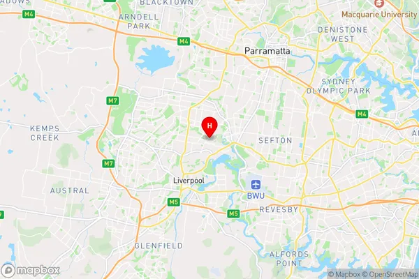 Canley Vale,New South Wales Area Map