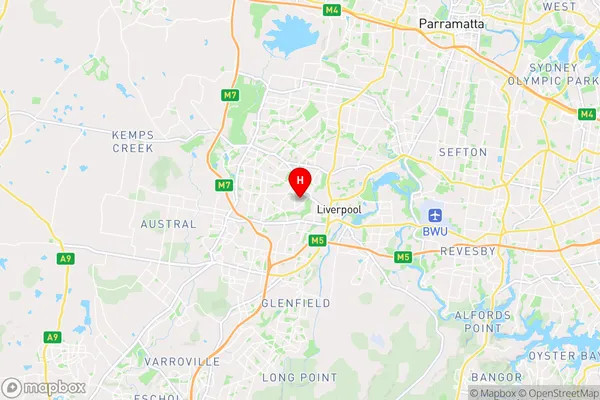 Ashcroft,New South Wales Area Map