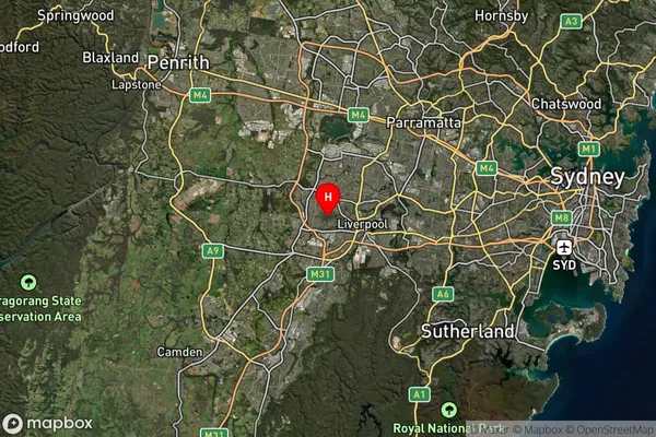 Busby,New South Wales Satellite Map