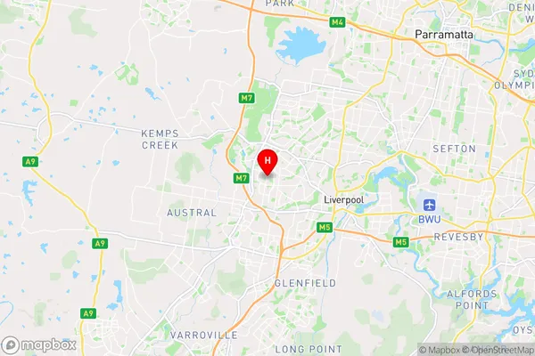 Green Valley,New South Wales Area Map