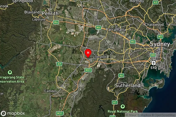 Miller,New South Wales Satellite Map