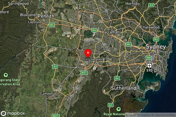 Sadleir,New South Wales Satellite Map