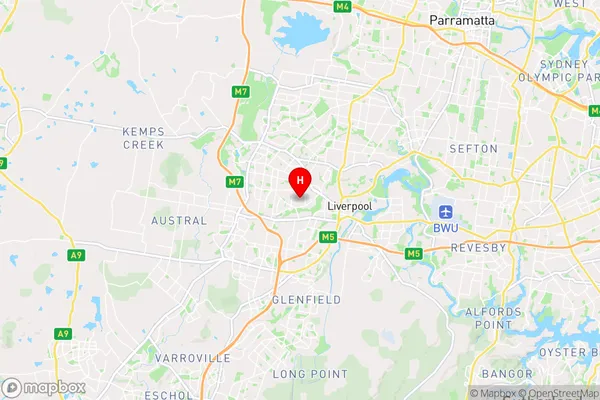 Sadleir,New South Wales Area Map