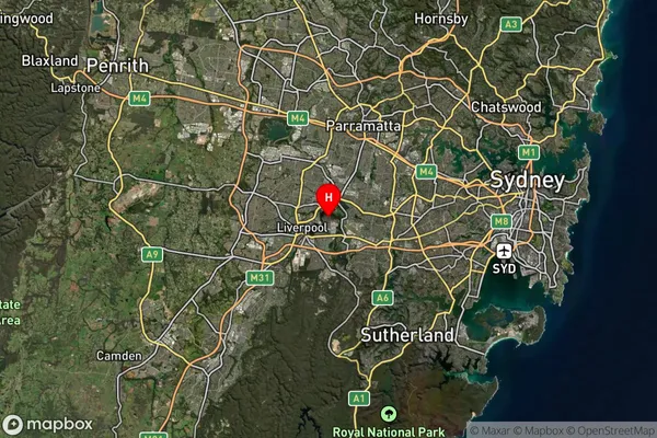 Chipping Norton,New South Wales Satellite Map