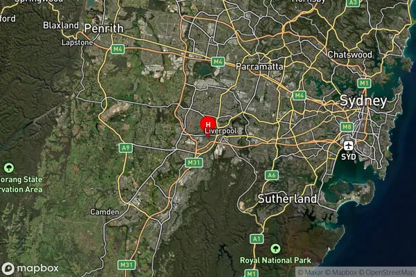 Lurnea,New South Wales Satellite Map