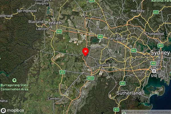 Cecil Hills,New South Wales Satellite Map