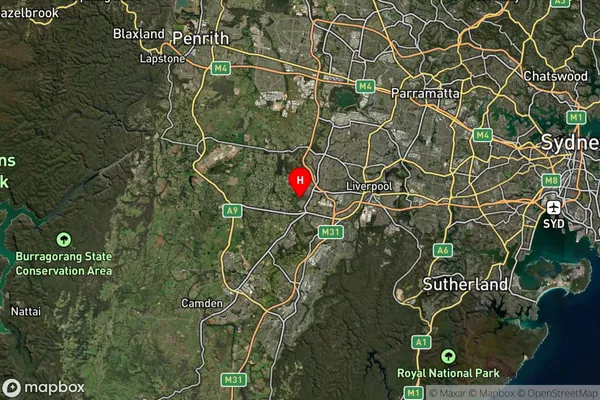 West Hoxton,New South Wales Satellite Map