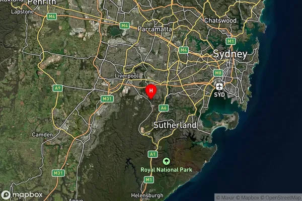 Sandy Point,New South Wales Satellite Map