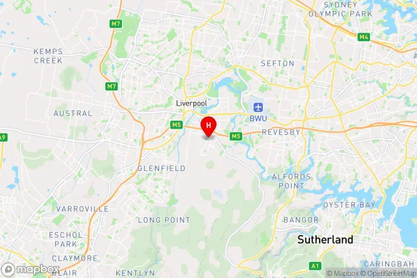 Wattle Grove,New South Wales Area Map