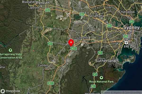 Edmondson Park,New South Wales Satellite Map