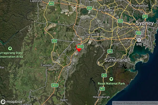 Ingleburn Milpo,New South Wales Satellite Map