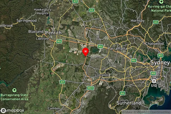 Horsley Park,New South Wales Satellite Map