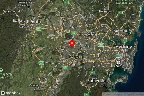 Wakeley,New South Wales Satellite Map