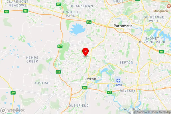 Wakeley,New South Wales Area Map