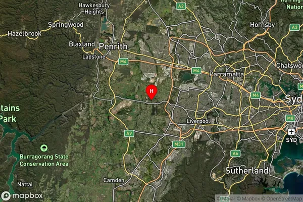 Kemps Creek,New South Wales Satellite Map