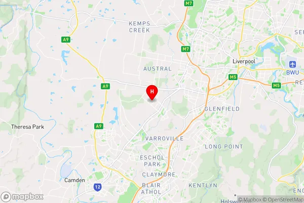 Leppington,New South Wales Area Map