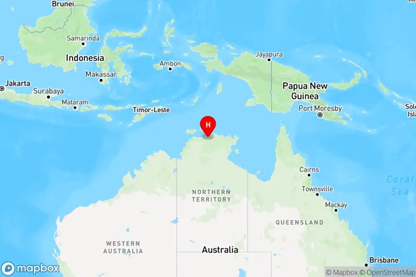 Border Store,Northern Territory Region Map