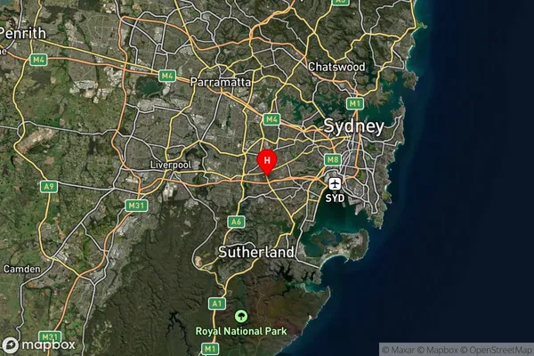 Roselands,New South Wales Satellite Map