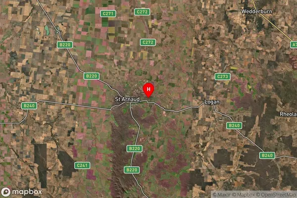 St Arnaud East,Victoria Satellite Map