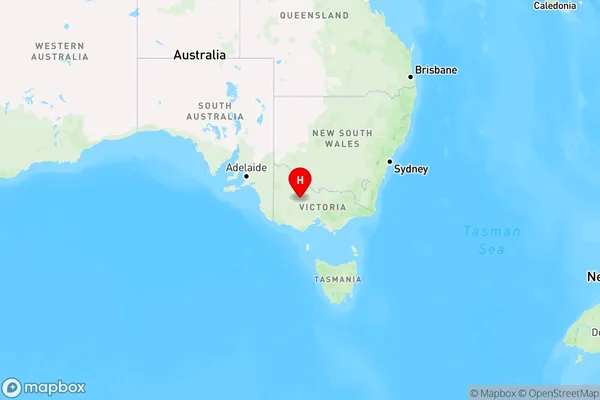 St Arnaud East,Victoria Region Map