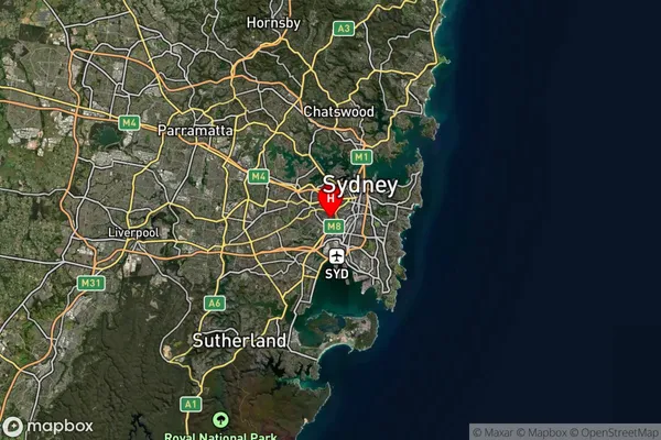 Marrickville Metro,New South Wales Satellite Map