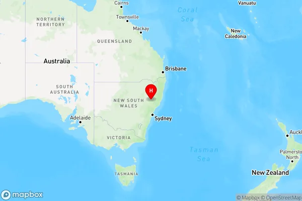 Scotts Creek,New South Wales Region Map