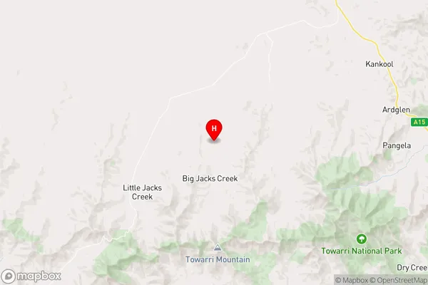 Big Jacks Creek,New South Wales Area Map