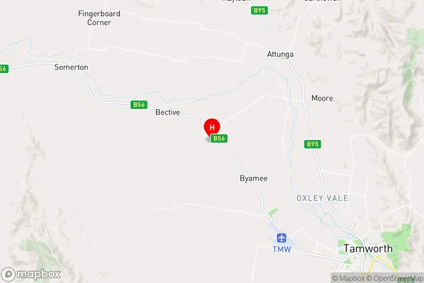 Bective,New South Wales Area Map