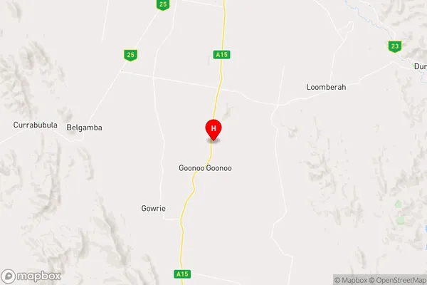 Goonoo Goonoo,New South Wales Area Map