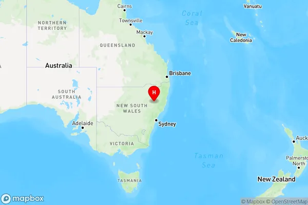 Gowrie,New South Wales Region Map