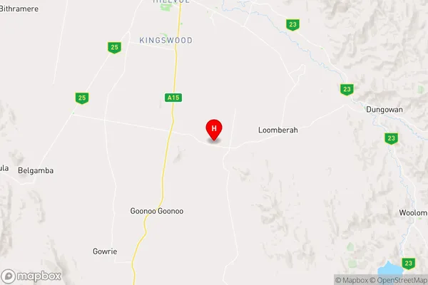 Loomberah,New South Wales Area Map