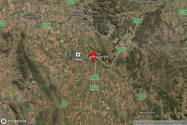 Tamworth South,New South Wales Satellite Map