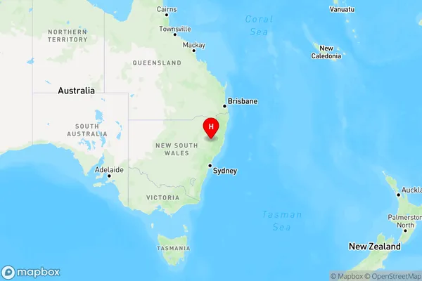 Weabonga,New South Wales Region Map