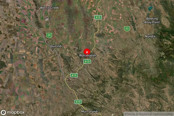 Wallabadah,New South Wales Satellite Map