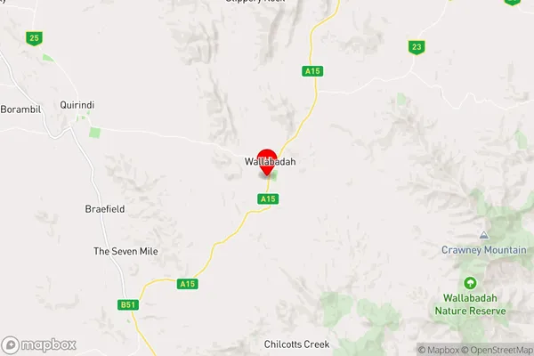 Wallabadah,New South Wales Area Map